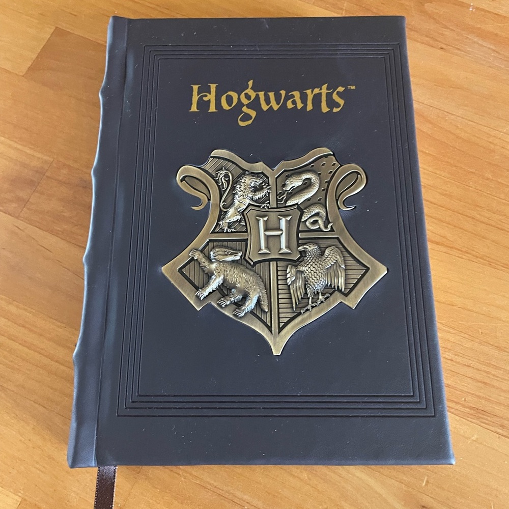 Hogwarts Black Journal with Gold Crest